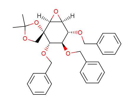 (1'S,2'S,3'S,4'R,5'R,6'S)-3',4',5'-tribenzyloxy-2,2-dimethylspiro<1,3-dioxolane-4,2'-oxabicyclo<4.1.0>heptane>