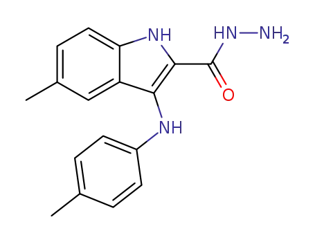5-Methyl-3-p-tolylamino-1H-indole-2-carboxylic acid hydrazide