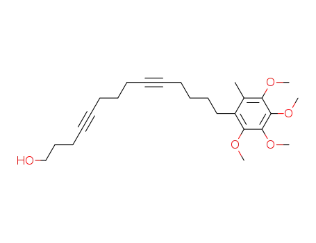 14-(2,3,4,5-Tetramethoxy-6-methyl-phenyl)-tetradeca-4,9-diyn-1-ol