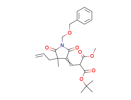 racemic-2-allyl-N-benzyloxymethyl-3-(2-methoxycarbonyl-2-t-butoxycarbonylethylidene)-2-methylsuccinimide