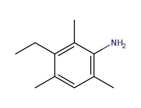 Molecular Structure of 104177-70-0 (Aniline,  3-ethyl-2,4,6-trimethyl-  (6CI))