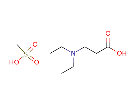 Molecular Structure of 131919-23-8 (b-Alanine, N,N-diethyl-, methanesulfonate)