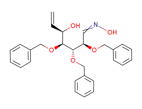 (2R,3S,4S,5R)-2,3,4-Tris-benzyloxy-5-hydroxy-hept-6-enal oxime