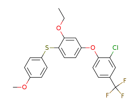 4-(2-chloro-4-trifluoromethylphenoxy)-2-ethoxy-4'-methoxydiphenyl sulfide