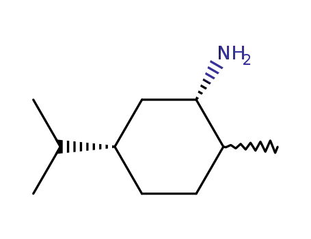 Molecular Structure of 16934-79-5 (Cyclohexanamine,2-methyl-5-(1-methylethyl)-, (1R,2R,5R)-rel-)