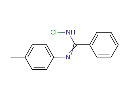 Molecular Structure of 66275-61-4 (N-chloro-N'-p-tolylbenzamidine)