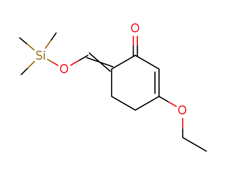Molecular Structure of 76881-18-0 ((6E)-3-ethoxy-6-(trimethylsilyloxymethylidene)cyclohex-2-en-1-one)
