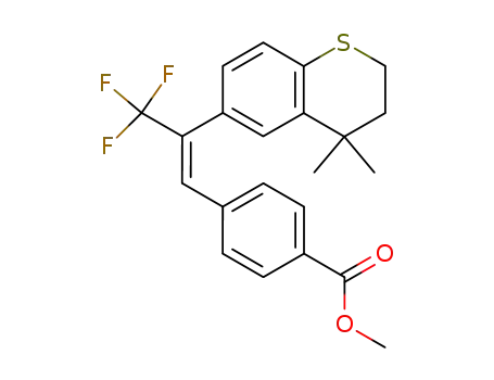 methyl (E)-4-<2-(trifluoromethyl)-2-(4,4-dimethylthiochroman-6-yl)ethenyl>benzoate