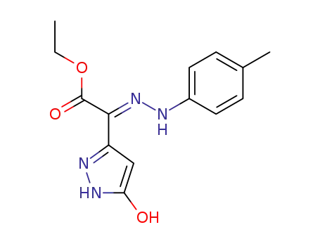 (5-Hydroxy-1H-pyrazol-3-yl)-(p-tolyl-hydrazono)-acetic acid ethyl ester