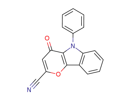 4,5-dihydro-4-oxo-5-phenylpyrano[3,2-b]indole-2-carbonitrile