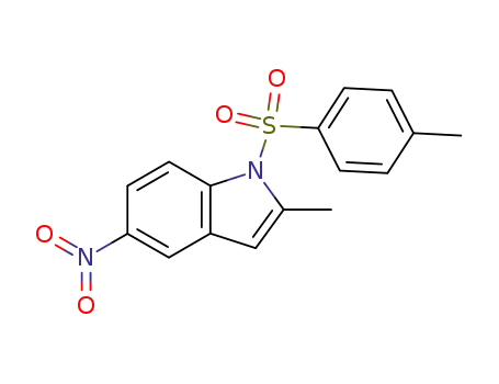 Molecular Structure of 120627-44-3 (2-methyl-5-nitro-1-tosyl-1H-indole)