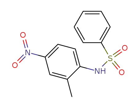 Molecular Structure of 86785-33-3 (N-(2-Methyl-4-nitrophenyl)benzenesulfonamide)