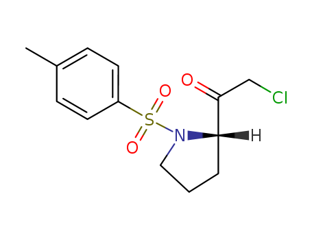 Pyrrolidine,2-(chloroacetyl)-1-[(4-methylphenyl)sulfonyl]-, (2S)- (9CI)