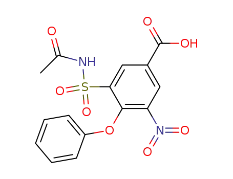 Benzoic acid, 3-[(acetylamino)sulfonyl]-5-nitro-4-phenoxy-