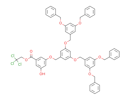 3-[3,5-Bis-(3,5-bis-benzyloxy-benzyloxy)-benzyloxy]-5-hydroxy-benzoic acid 2,2,2-trichloro-ethyl ester