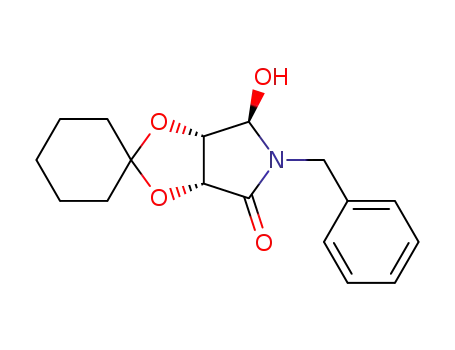 N-benzyl-(3R,4S,5R)-3,4-(cyclohexylidenedioxy)-5-hydroxy-2-pyrolidinone