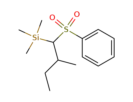 Silane, trimethyl[2-methyl-1-(phenylsulfonyl)butyl]-