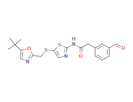 N-[5-[[[5-(1,1-dimethylethyl)-2-oxazolyl]methyl]thio]-2-thiazolyl]-3-formylbenzeneacetamide
