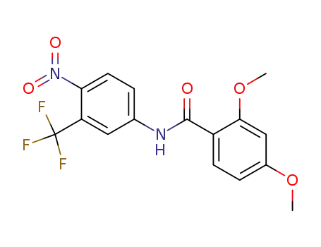 Molecular Structure of 117367-15-4 (2,4-dimethoxy-N-[4-nitro-3-(trifluoromethyl)phenyl]benzamide)