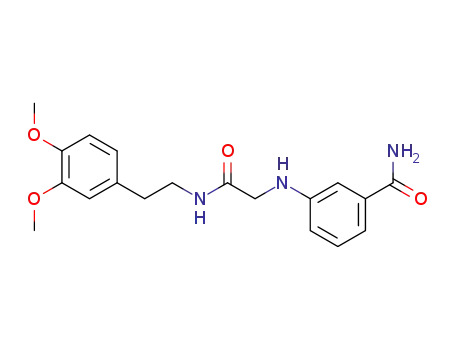 2-(3-carbamoylphenylamino)-N-(3,4-dimethoxyphenethyl)acetamide