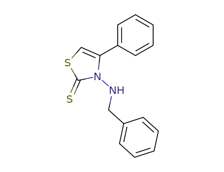 2(3H)-Thiazolethione, 4-phenyl-3-[(phenylmethyl)amino]-