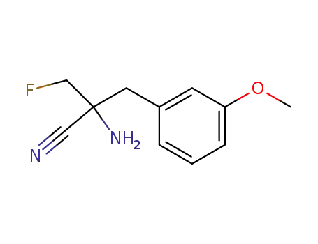 Molecular Structure of 83597-32-4 (Benzenepropanenitrile, a-amino-a-(fluoromethyl)-3-methoxy-)