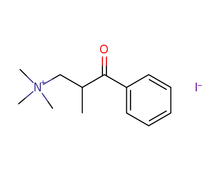 Molecular Structure of 1016-83-7 (Trimethyl-(2-methyl-3-oxo-3-phenyl-propyl)-ammonium; iodide)