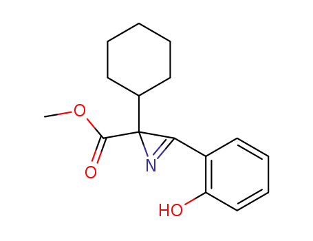 Molecular Structure of 101555-28-6 (methyl 2-cyclohexyl-3-(2-hydroxyphenyl)-2H-azirine-2-carboxylate)