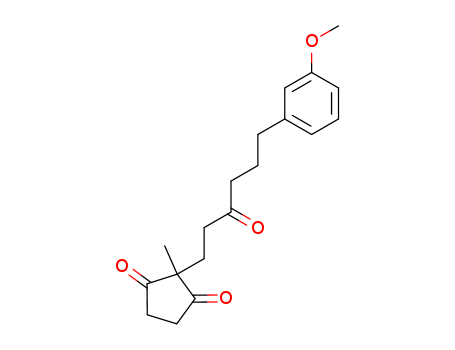 1,3-Cyclopentanedione, 2-[6-(3-methoxyphenyl)-3-oxohexyl]-2-methyl-