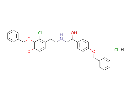 α-<<<2-<2-Chloro-4-methoxy-3-(phenylmethoxy)phenyl>ethyl>amino>methyl>-4-(phenylmethoxy)benzenemethanol hydrochloride