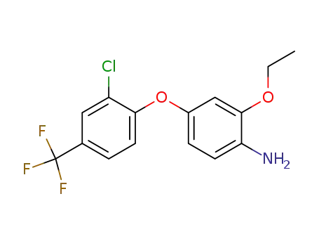 Molecular Structure of 64378-95-6 (4-[2-chloro-4-(trifluoromethyl)phenoxy]-2-ethoxyaniline)