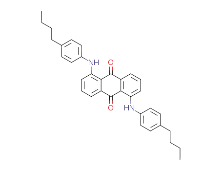 Molecular Structure of 42887-24-1 (1,5-bis[(4-butylphenyl)amino]anthraquinone)