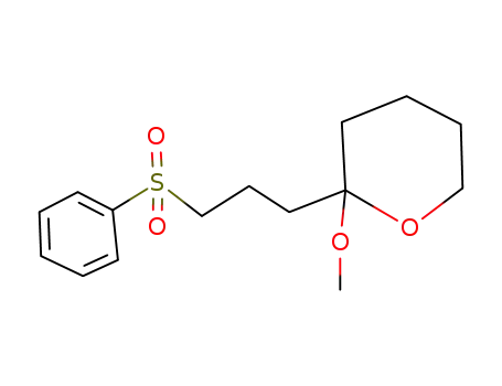2-methoxy-2-(3-phenylsulfonylpropyl)tetrahydropyran