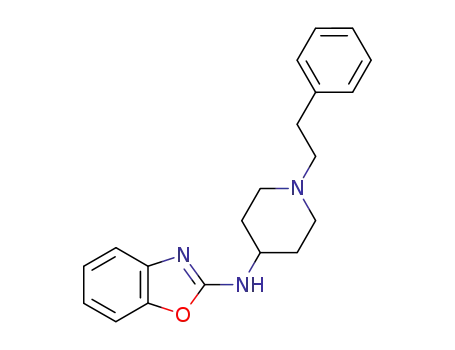 Molecular Structure of 104588-08-1 (2-Benzoxazolamine, N-[1-(2-phenylethyl)-4-piperidinyl]-)