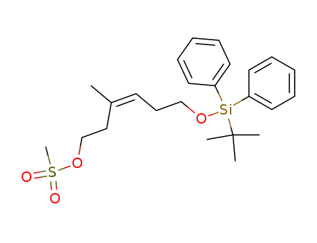 Methanesulfonic acid (Z)-6-(tert-butyl-diphenyl-silanyloxy)-3-methyl-hex-3-enyl ester