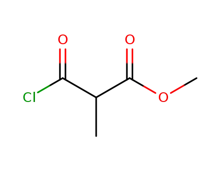 Molecular Structure of 23185-24-2 (Propanoic acid, 3-chloro-2-methyl-3-oxo-, methyl ester)