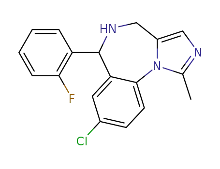 Molecular Structure of 59468-07-4 (5,6-Dihydro Midazolam)