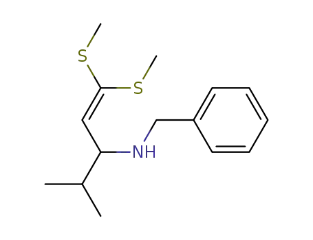 N-benzyl-1-isopropyl-3,3-bis(methylthio)-2-propenylamine