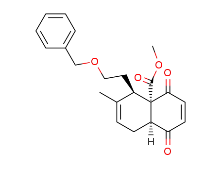 (4aS,5R,8aS)-5-(2-Benzyloxy-ethyl)-6-methyl-1,4-dioxo-1,5,8,8a-tetrahydro-4H-naphthalene-4a-carboxylic acid methyl ester