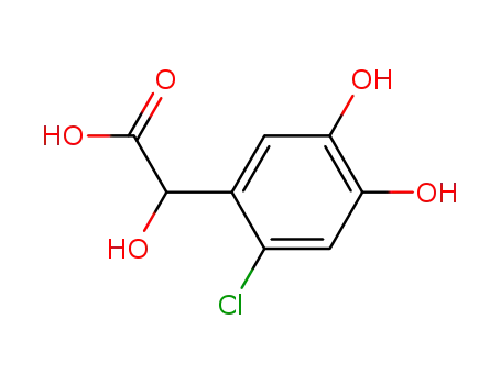 Molecular Structure of 96657-18-0 (2-Chloro-4,5-dihydroxymandelic acid)