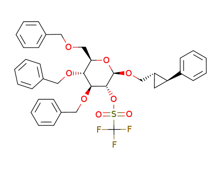 3'-Phenyl-2',3'-methanopropyl 2-O-<<(trifluoromethyl)sulfonyl>oxy>-3,4,6-tri-O-benzyl-β-D-glucopyranoside