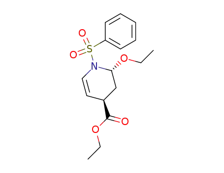 (2R<sup>*</sup>,4R<sup>*</sup>)-2-ethoxy-4-(ethoxycarbonyl)-1-(phenylsulfonyl)-1,2,3,4-tetrahydropyridine