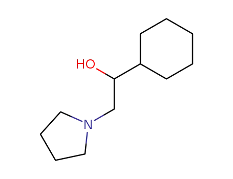 Molecular Structure of 87050-10-0 ((+/-)-1-cyclohexyl-2-pyrrolidinoethanol)
