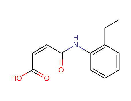 Molecular Structure of 86162-56-3 (3-(2-ETHYL-PHENYLCARBAMOYL)-ACRYLIC ACID)