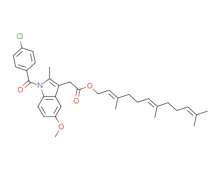 Molecular Structure of 85801-02-1 (indomethacin farnesil)