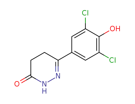 Molecular Structure of 62903-46-2 (3(2H)-Pyridazinone, 6-(3,5-dichloro-4-hydroxyphenyl)-4,5-dihydro-)