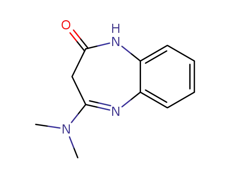 Molecular Structure of 62537-60-4 (4-(dimethylamino)-1,3-dihydro-2H-1,5-benzodiazepin-2-one)