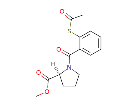 L-Proline, 1-[2-(acetylthio)benzoyl]-, methyl ester