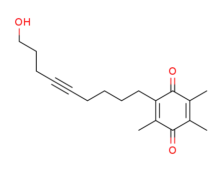2-(9-hydroxynon-5-yn-1-yl)-3,5,6-trimethylcyclohexa-2,5-diene-1,4-dione