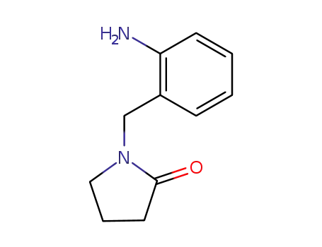 Molecular Structure of 57262-26-7 (1-[(2-aminophenyl)methyl]pyrrolidin-2-one)